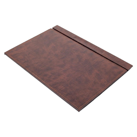 Luna Leather Desk Set 4 Accessories Brown