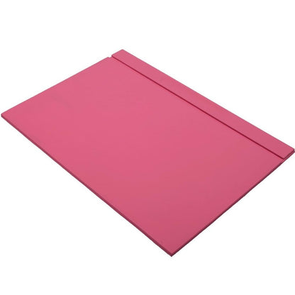 Set da scrivania Luna in pelle con 10 accessori rosa e doppio portadocumenti