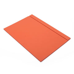 Luna - Conjunto de escritorio naranja de 10 piezas en cuero sintético con placa personalizada, soporte de teléfono y bandeja doble – vista del producto 3