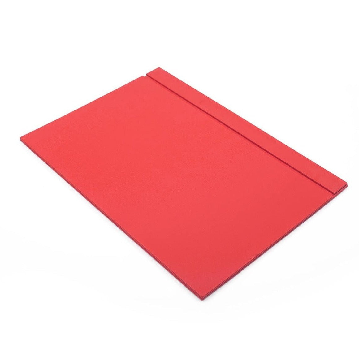 Set da scrivania Luna in pelle con 10 accessori, rosso con doppio portadocumenti