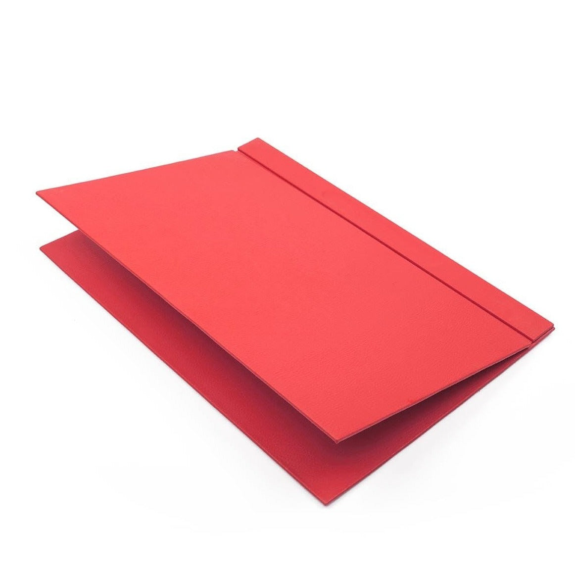 Set da scrivania Luna in pelle con 10 accessori, rosso con doppio portadocumenti