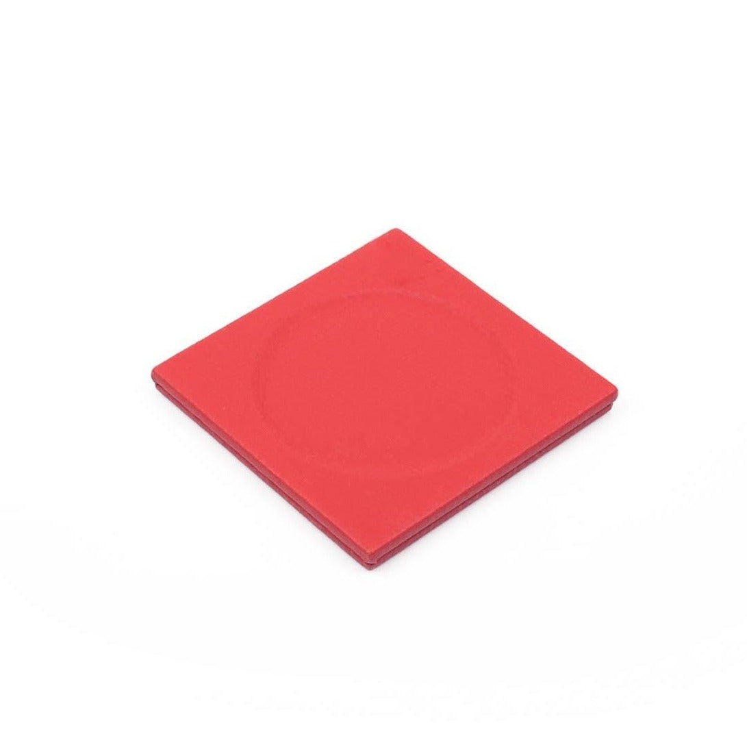 Set da scrivania Luna in pelle con 10 accessori, rosso con doppio portadocumenti