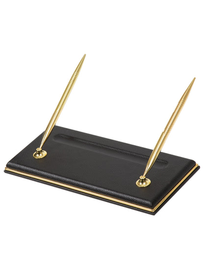 Cloud Luxury Leather Desk Set – 10 Piece Executive Desk Organizer (Black)