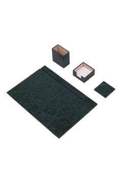 Set da Scrivania Luna Rosso da 4 Pezzi in Ecopelle – vista del prodotto 10