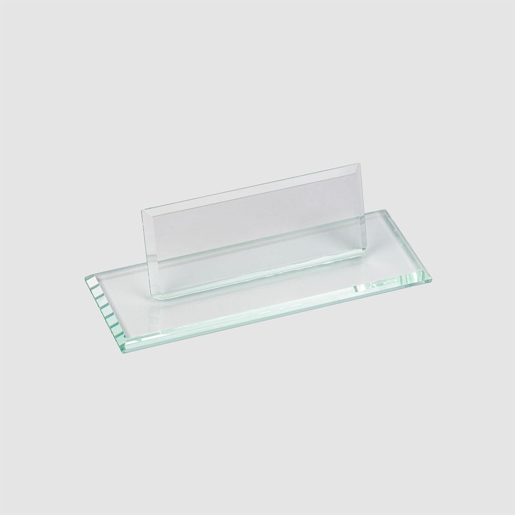 Glass Desk Name Plate
