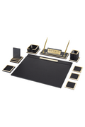 VESTA Wooden Desk Set - 10 Accessories