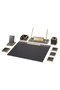 VESTA Wooden Desk Set - 10 Accessories
