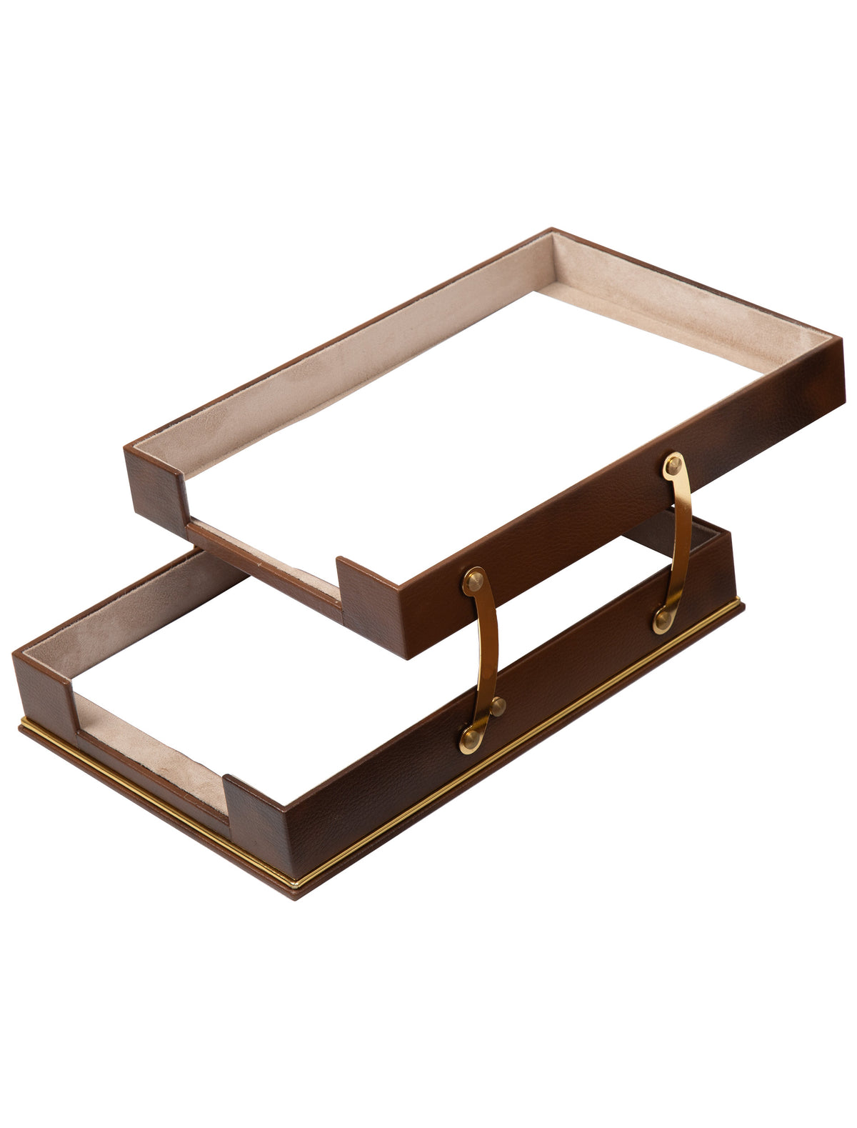 Cloud Luxury Leather Desk Set – 10 Piece Executive Desk Organizer (Tan)