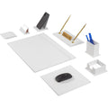 VENUS Leather Desk Set - 12 Accessories - White