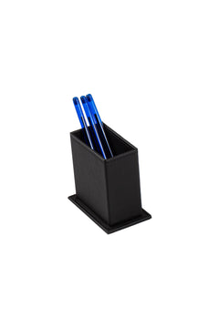 Venus - Set de escritorio negro de 12 piezas en cuero sintético, mouse pad y placa personalizada – vista del producto 6