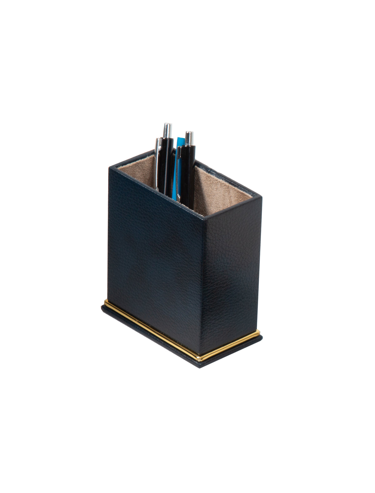 Cloud Luxury Leather Desk Set – 10 Piece Executive Desk Organizer (Navy)