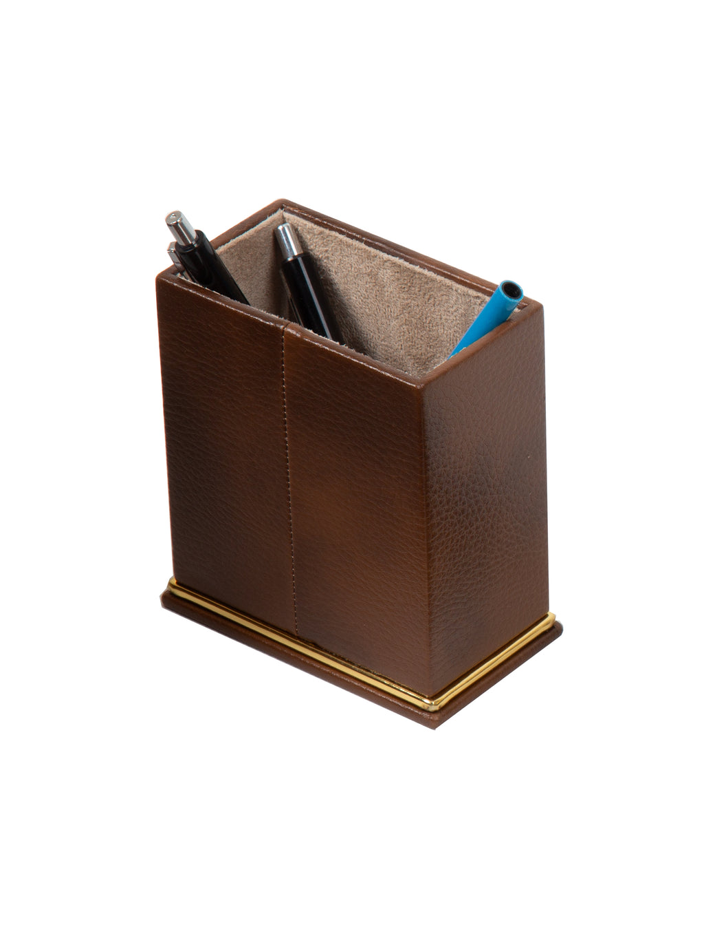 Cloud Luxury Leather Desk Set – 10 Piece Executive Desk Organizer (Tan)
