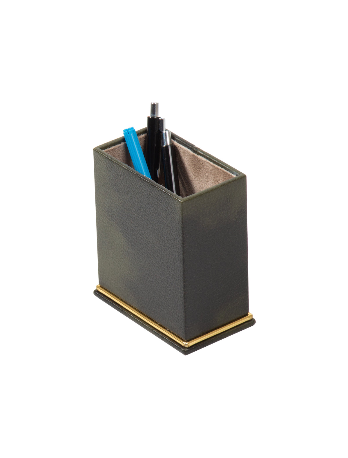 Cloud Luxury Leather Desk Set – 10 Piece Executive Desk Organizer (Green)