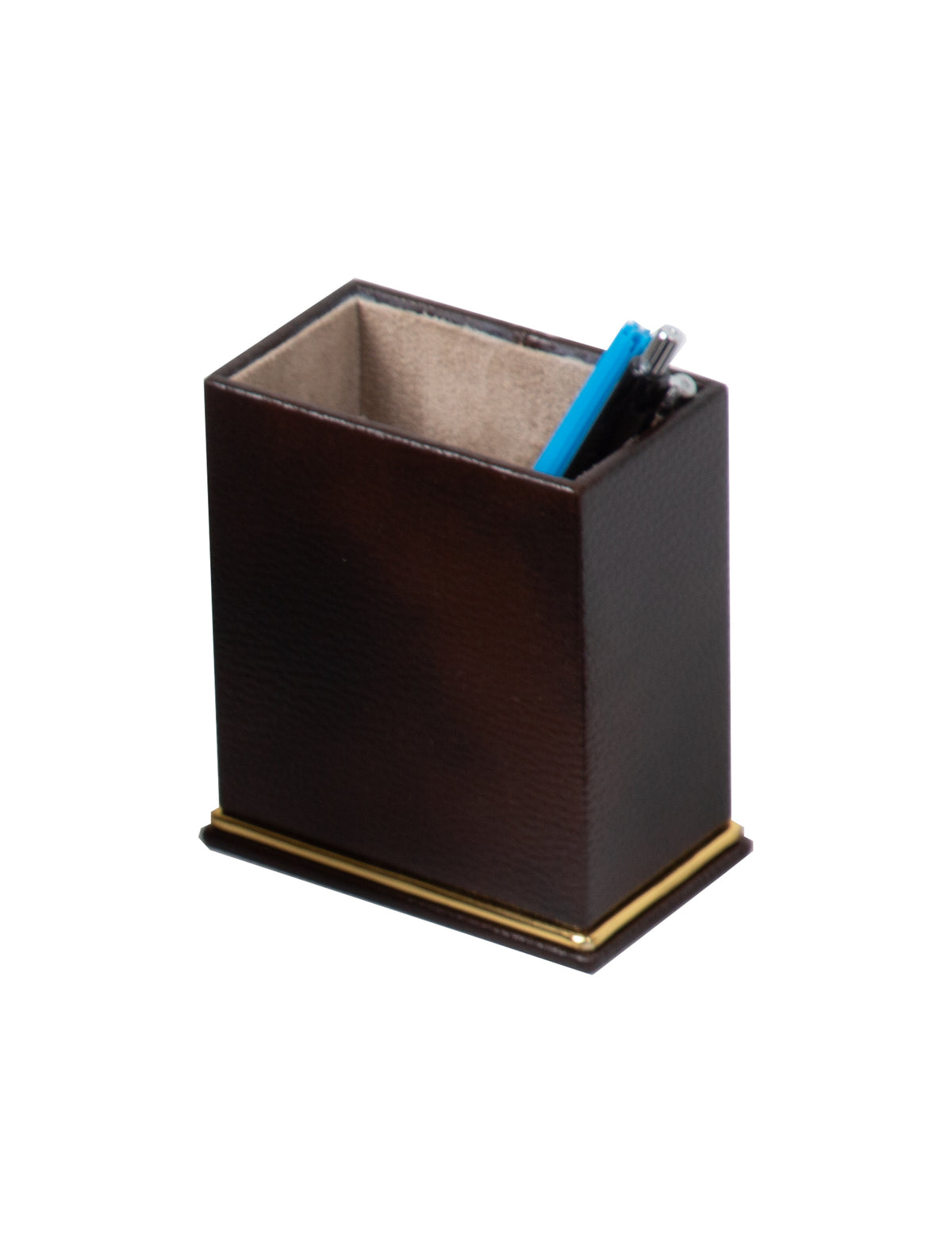 Cloud Luxury Leather Desk Set – 10 Piece Executive Desk Organizer (Brown)