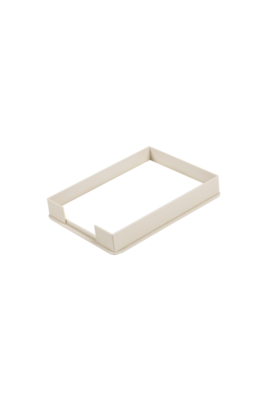 DORA Schreibtischset aus Leder – 11 Accessoires – Creme