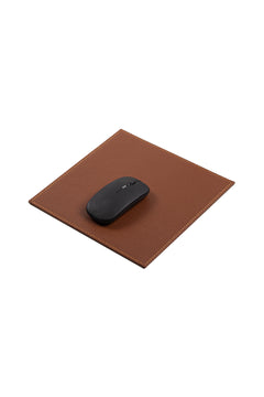 Venus - Conjunto de secretária camel em pele sintética de 12 peças, tapete de rato e placa personalizada – vista do produto 4