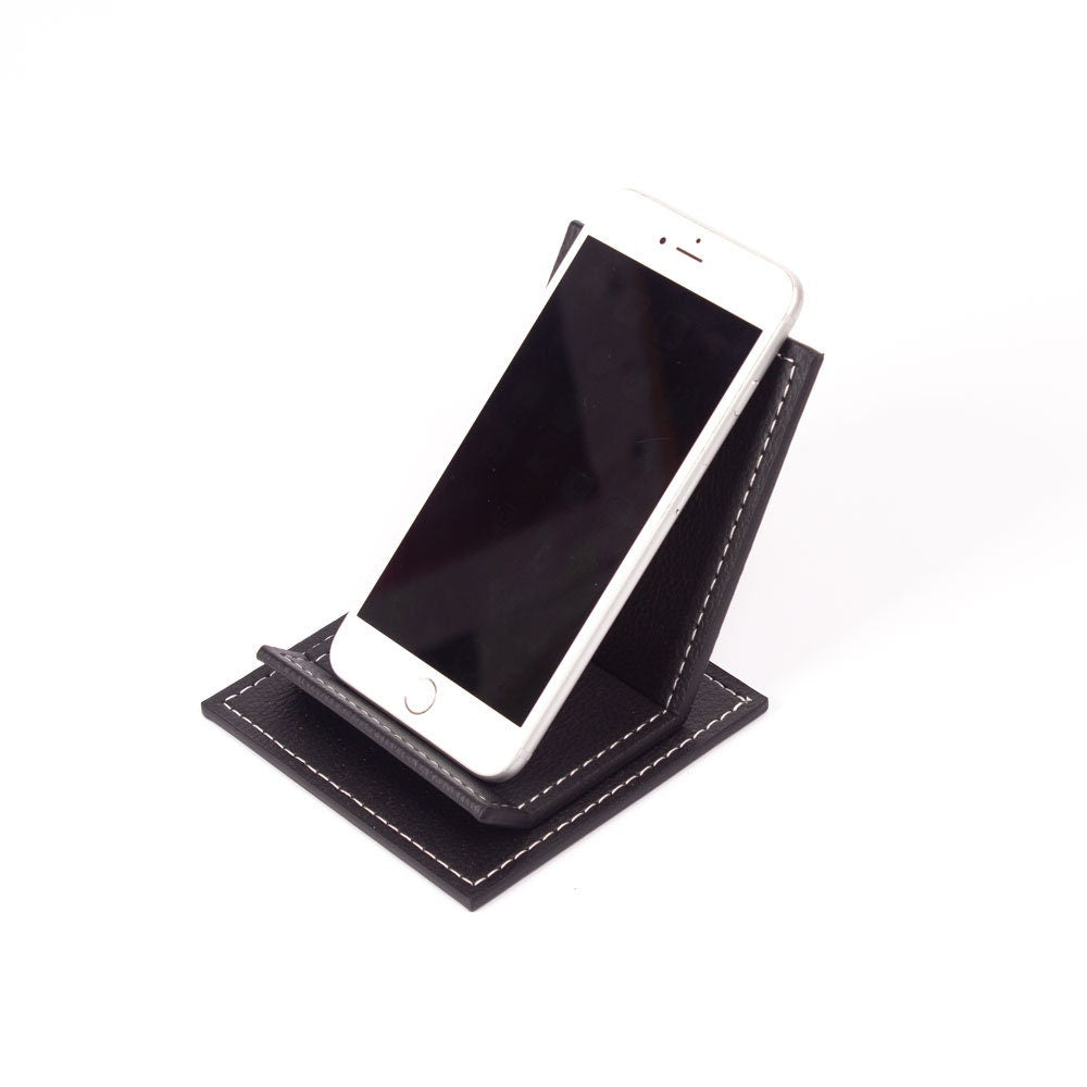 VEGA Leather Desk Set - 12 Accessories - Black