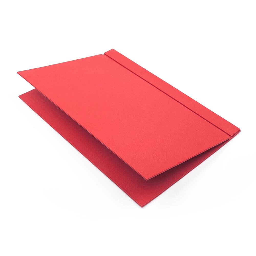 Luna Leather Desk Set 4 Accessories Red