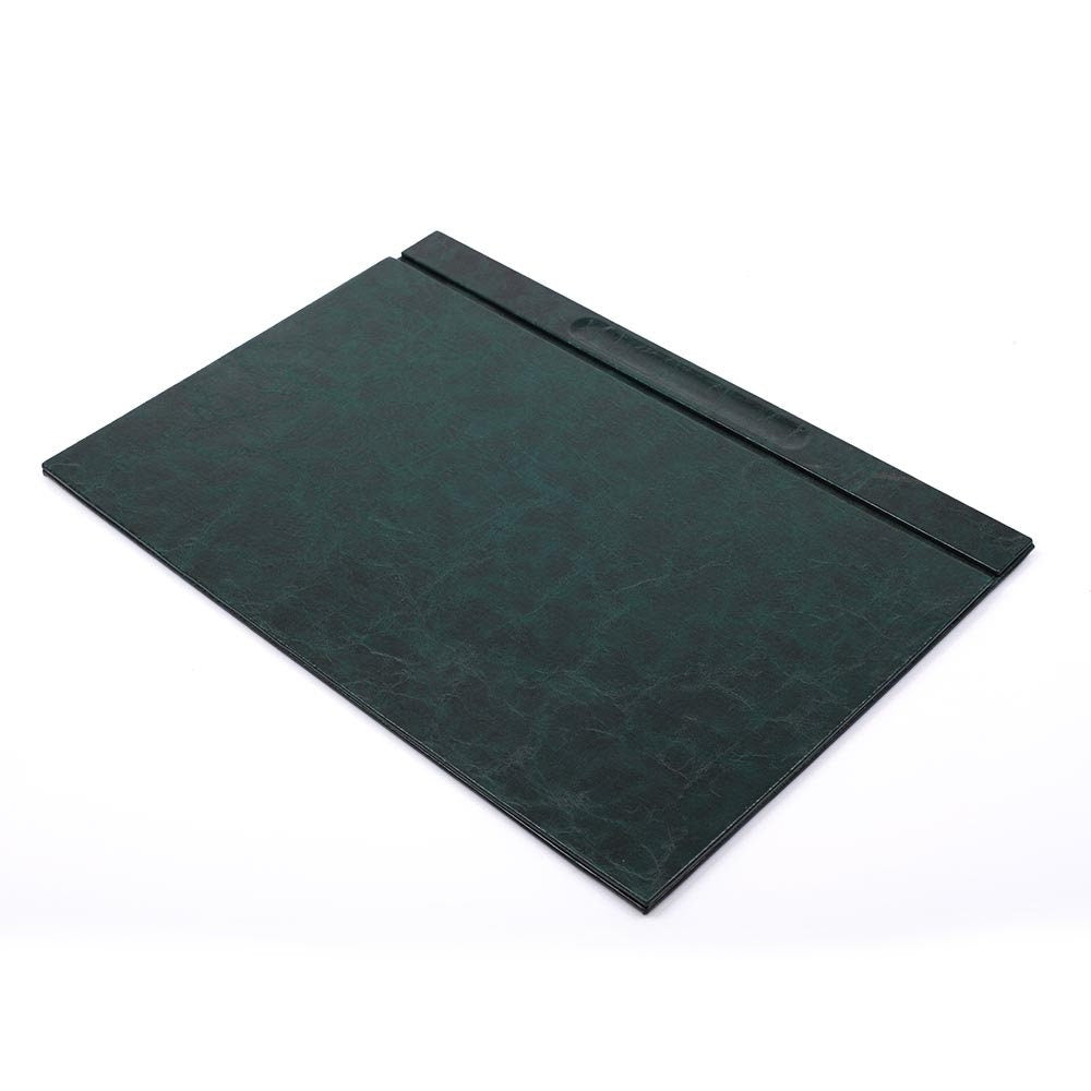 Luna Leather Desk Set 4 Accessories Green