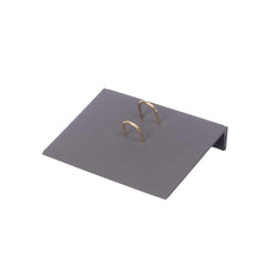 Luna - Set da scrivania grigio in similpelle da 8 pezzi con targhetta personalizzata e due penne – vista del prodotto 4