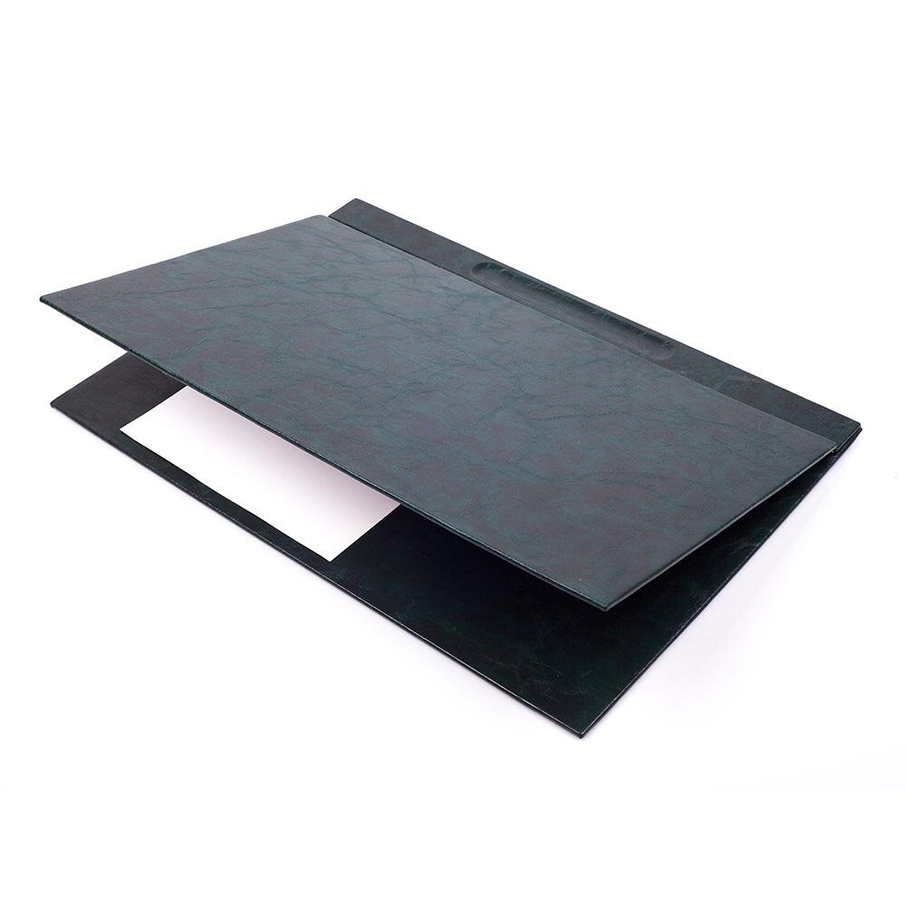 Luna Leather Desk Set 8 Accessories Green