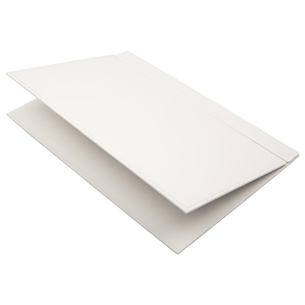 Luna Leather Desk Set 9 Accessories White