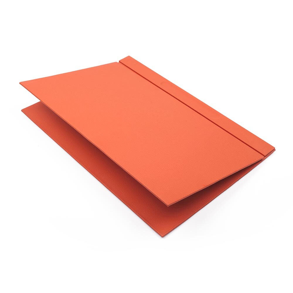 Luna Leather Desk Set 9 Accessories Orange