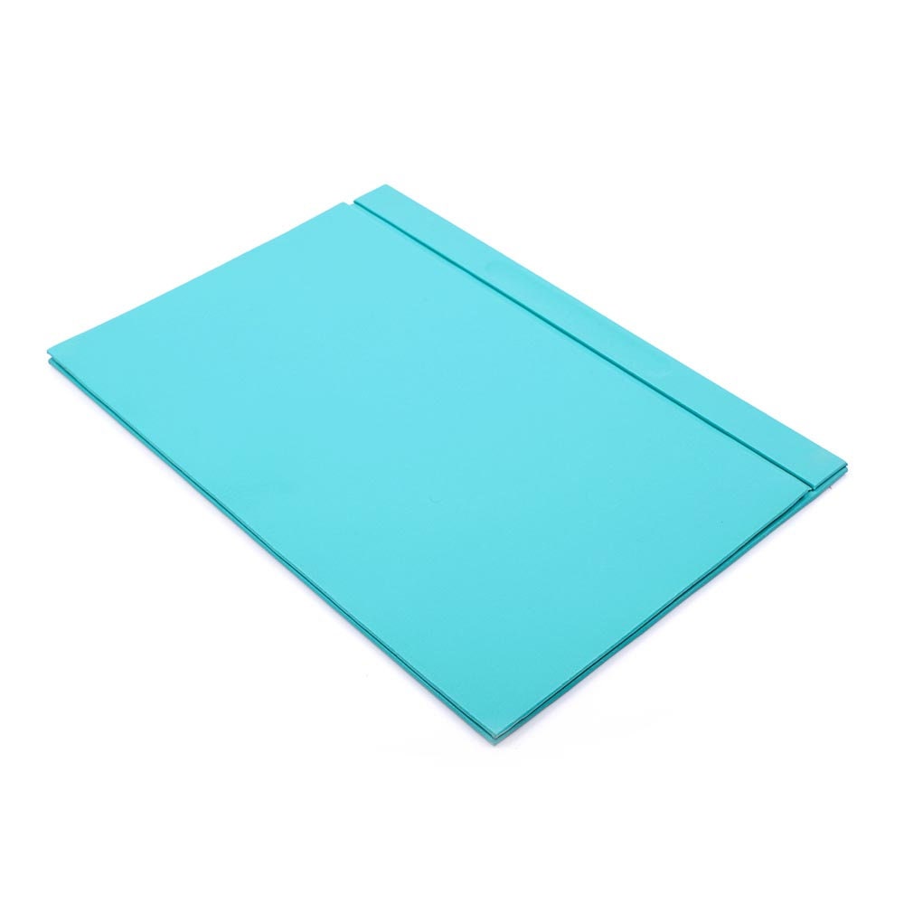 Luna Leather Desk Set 9 Accessories Turquoise