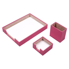 Set Luna Rosa de 10 Piezas en Piel Sintética con Placa Personalizada – vista del producto 5
