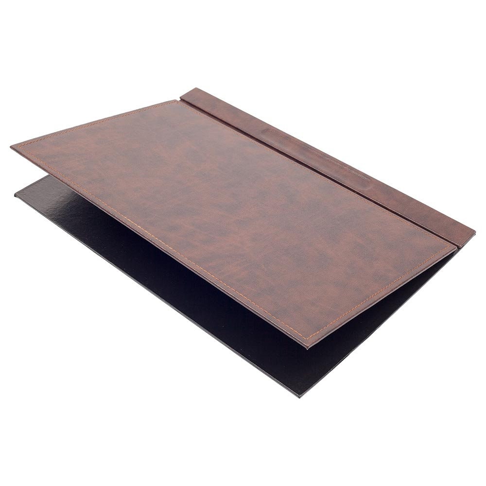 Luna Leather Desk Set 9 Accessories Brown