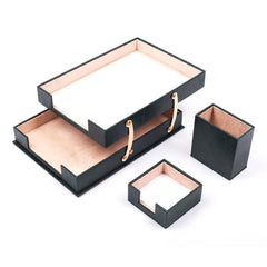 Set Luna Verde de 10 Piezas en Piel Sintética con Placa Personalizada – vista del producto 5